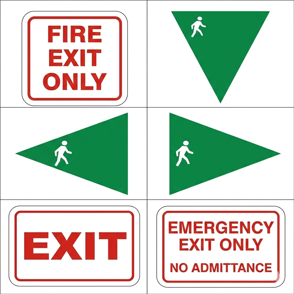 Exit signs